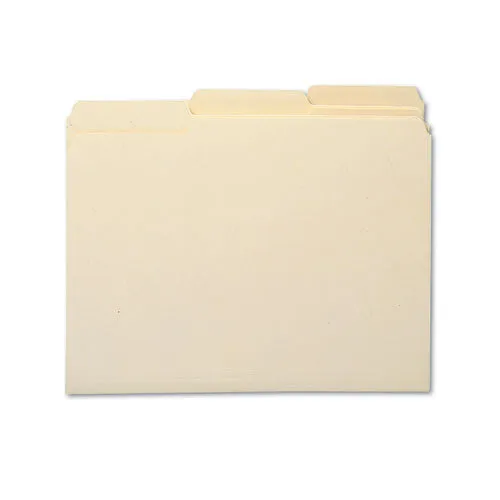 100% Recycled Manila Top Tab File Folders, 1-3-cut Tabs, Legal Size, 100-box