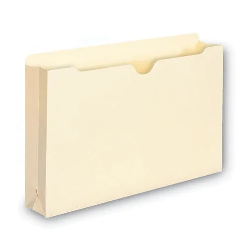 100% Recycled Top Tab File Jackets, Straight Tab, Legal Size, Manila, 50/box