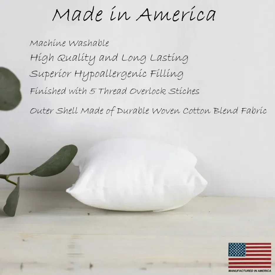 11x11 | Square Angel Hair Insert | Indoor Outdoor Down Alternative Hypoallergenic Pillow Insert | Quality Insert | Premium Insert