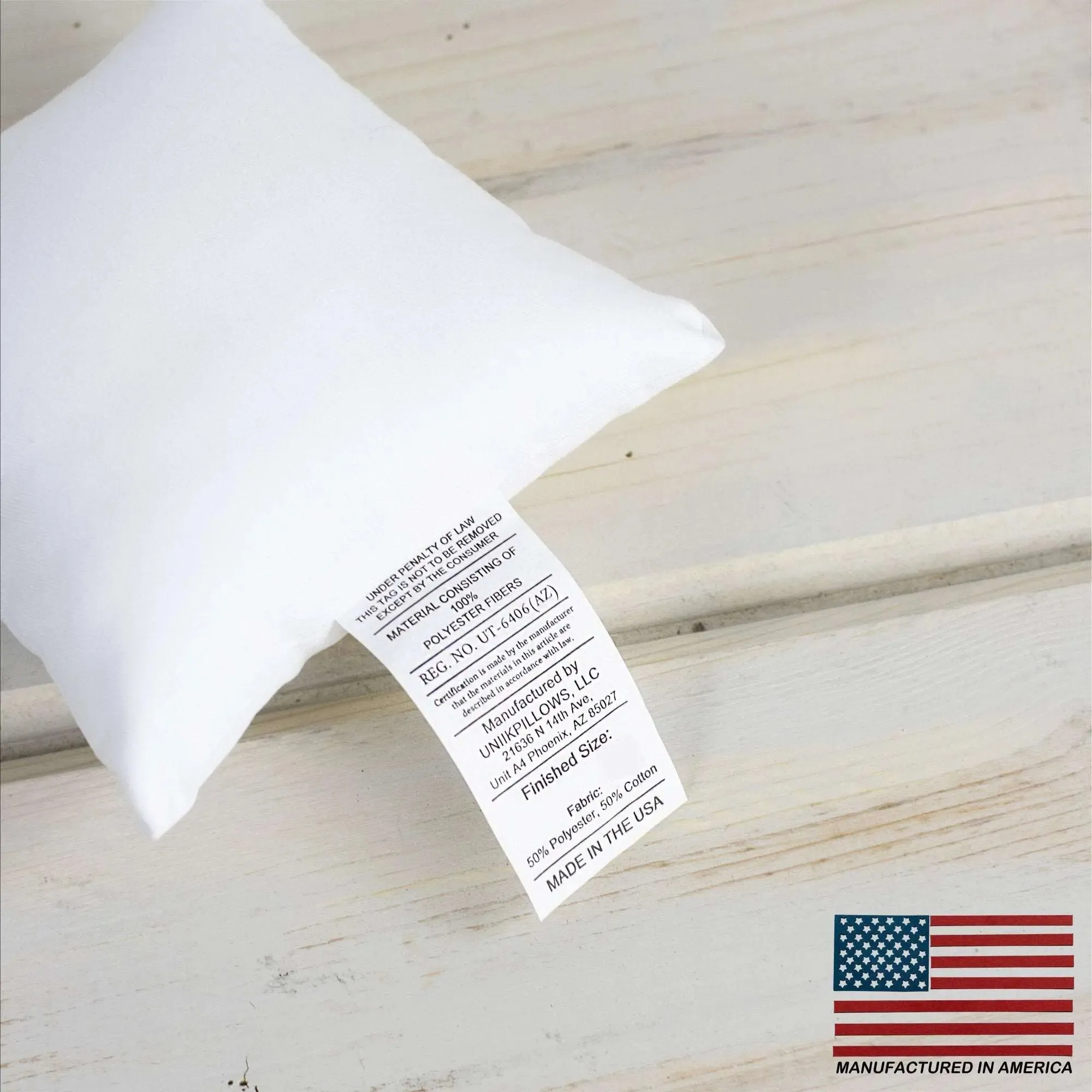 11x11 | Square Angel Hair Insert | Indoor Outdoor Down Alternative Hypoallergenic Pillow Insert | Quality Insert | Premium Insert