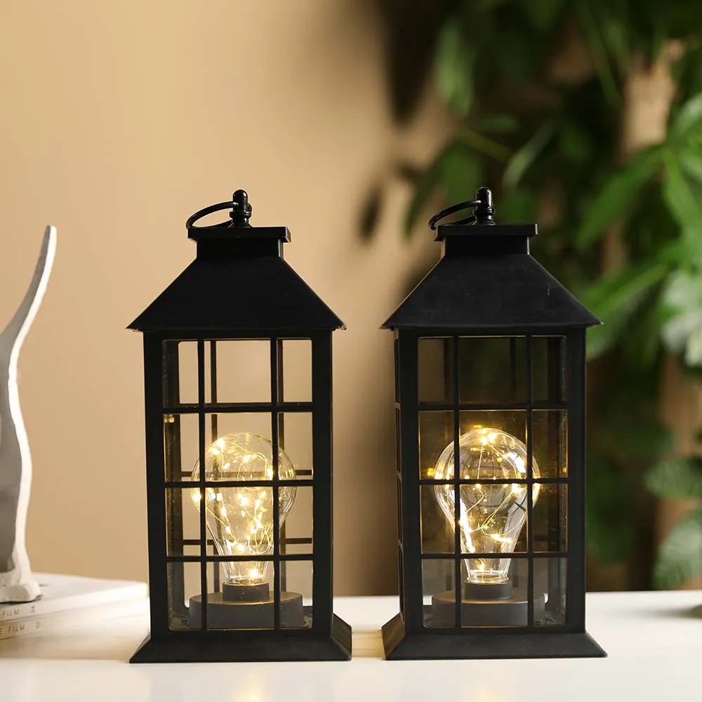 12''High Decorative Hanging Lantern (Set of 2)