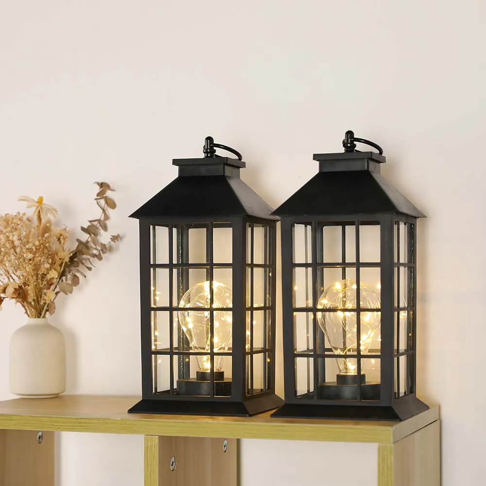 12''High Decorative Hanging Lantern (Set of 2)