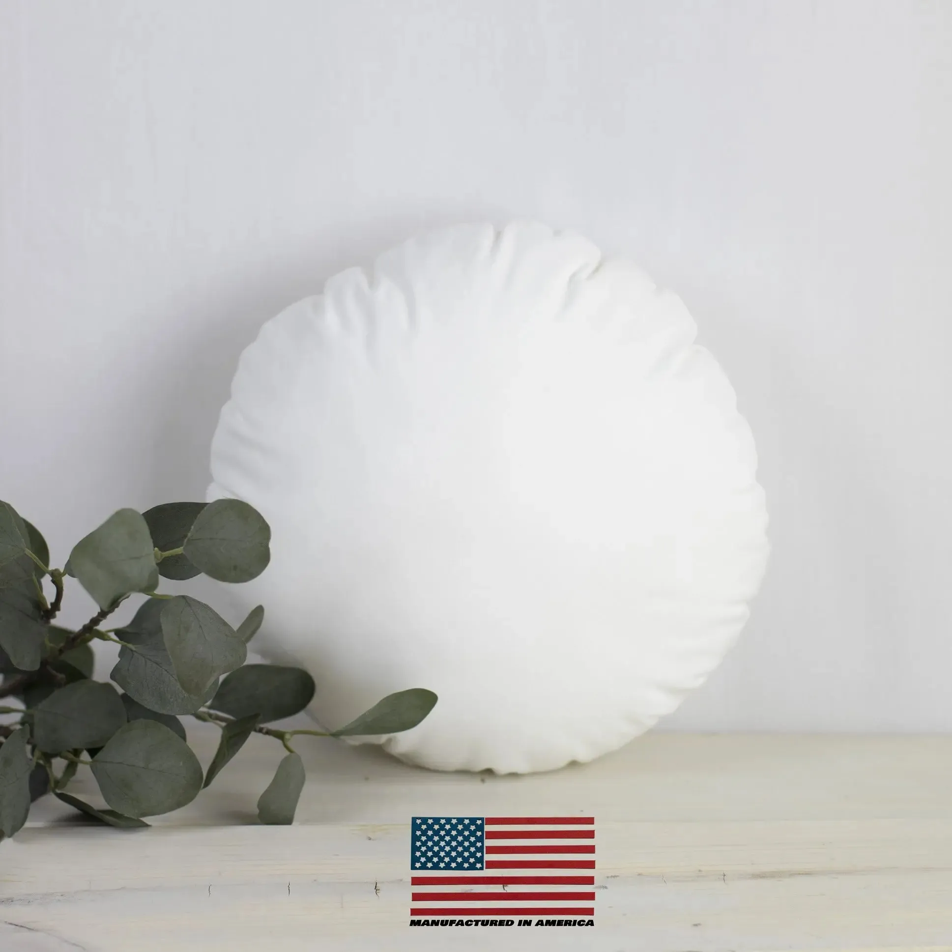 12" | Round Pillows Insert | Indoor Outdoor Hypoallergenic Polyester Pillow Insert | Quality Insert | Round Pillow Form | Round Pillow