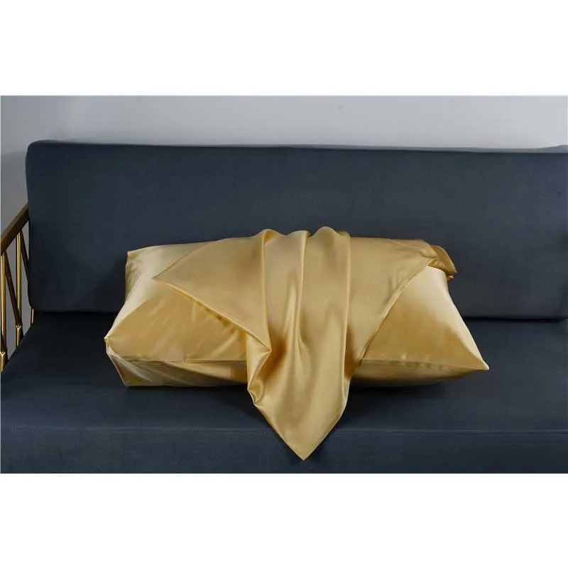 19 Momme silk pillowcase - Envelope - Queen - Gold