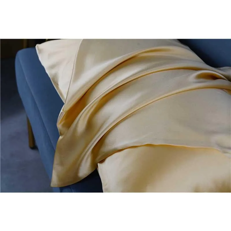 19 Momme silk pillowcase - Envelope - Queen - Gold