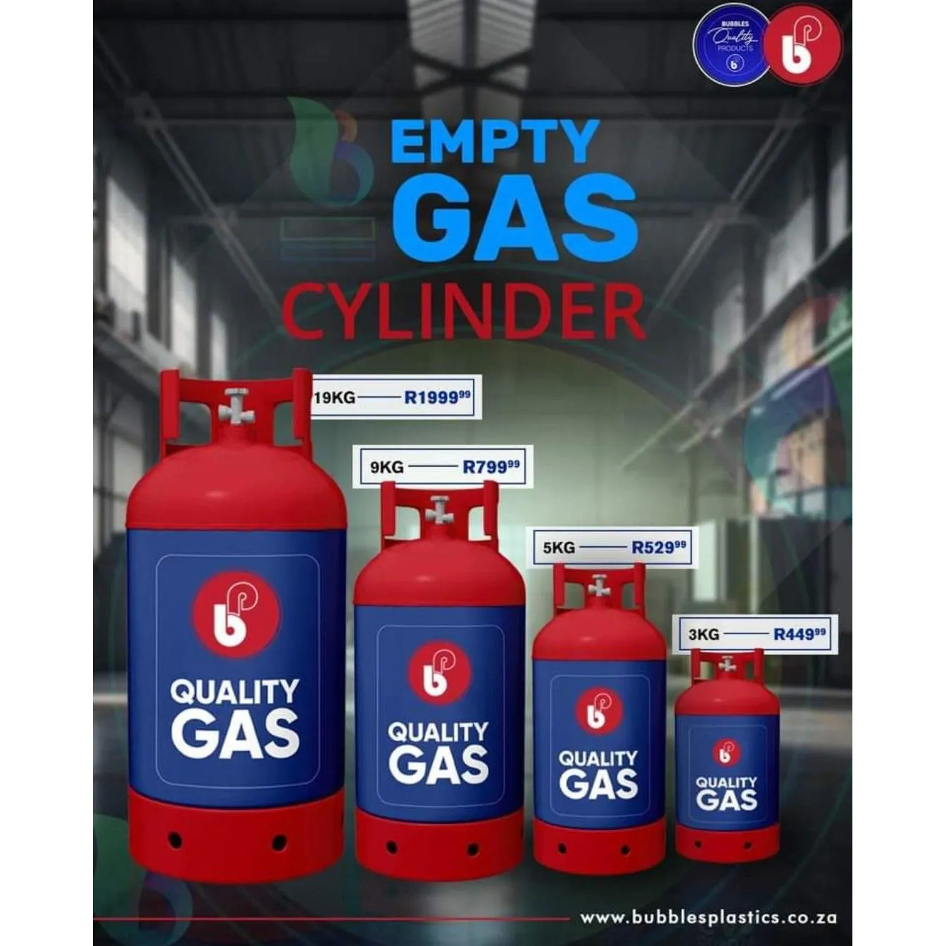 19kg Empty Gas Cylinder Bottle