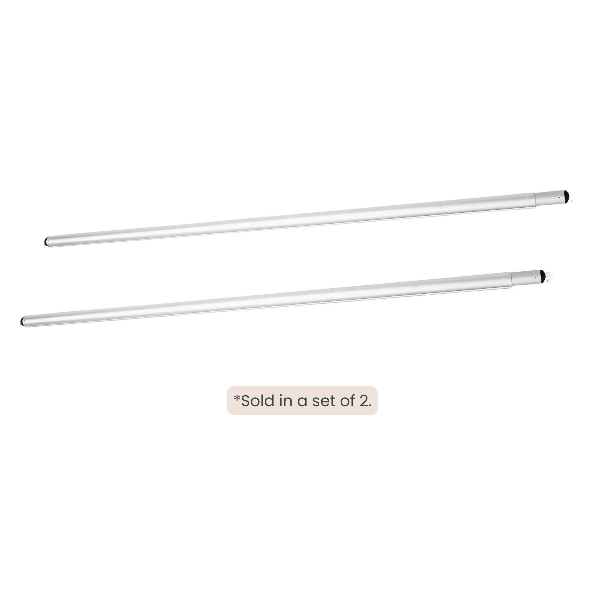 2 pc Crossbar support (drape support) rod 3ft to 5ft