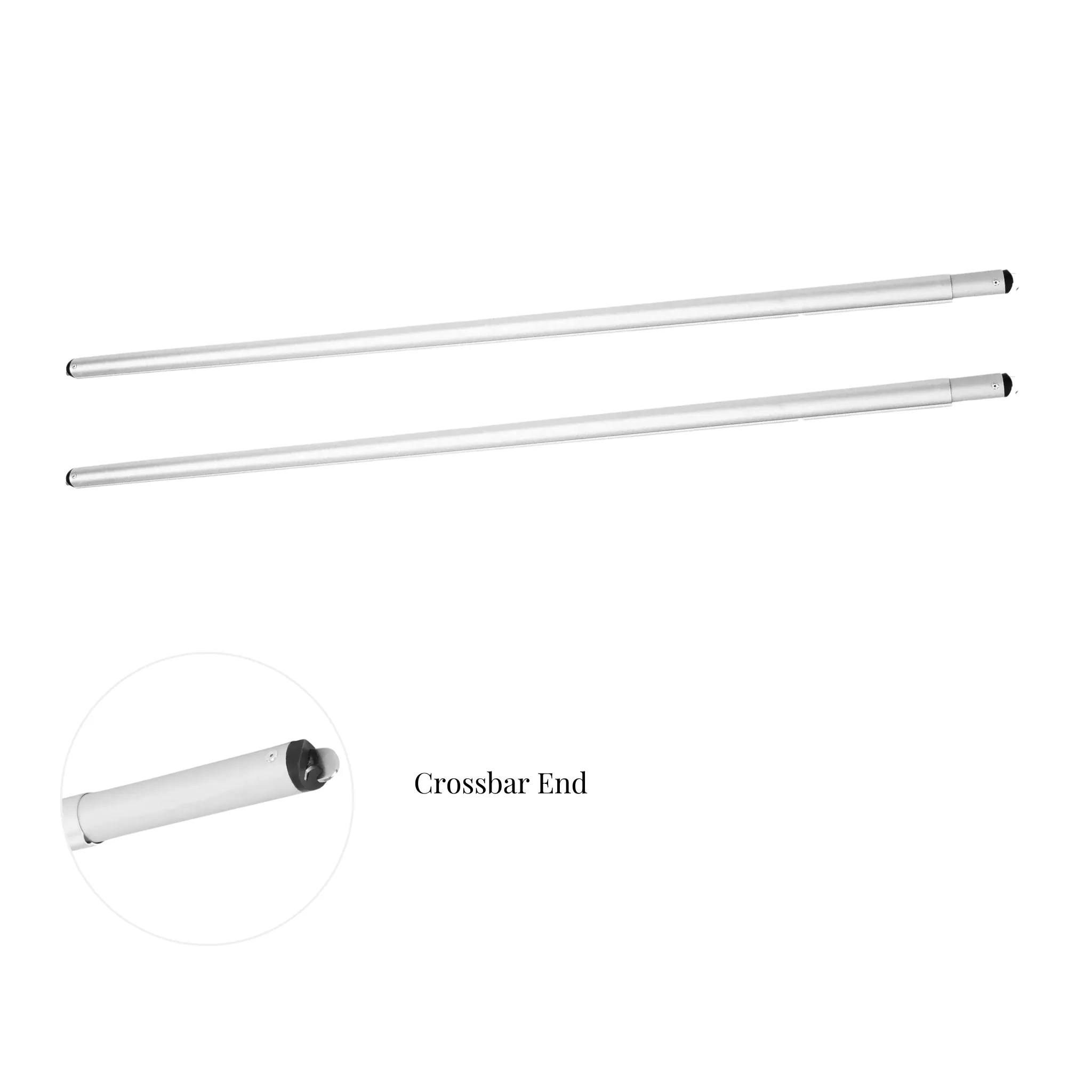 2 pc Crossbar support (drape support) rod 3ft to 5ft