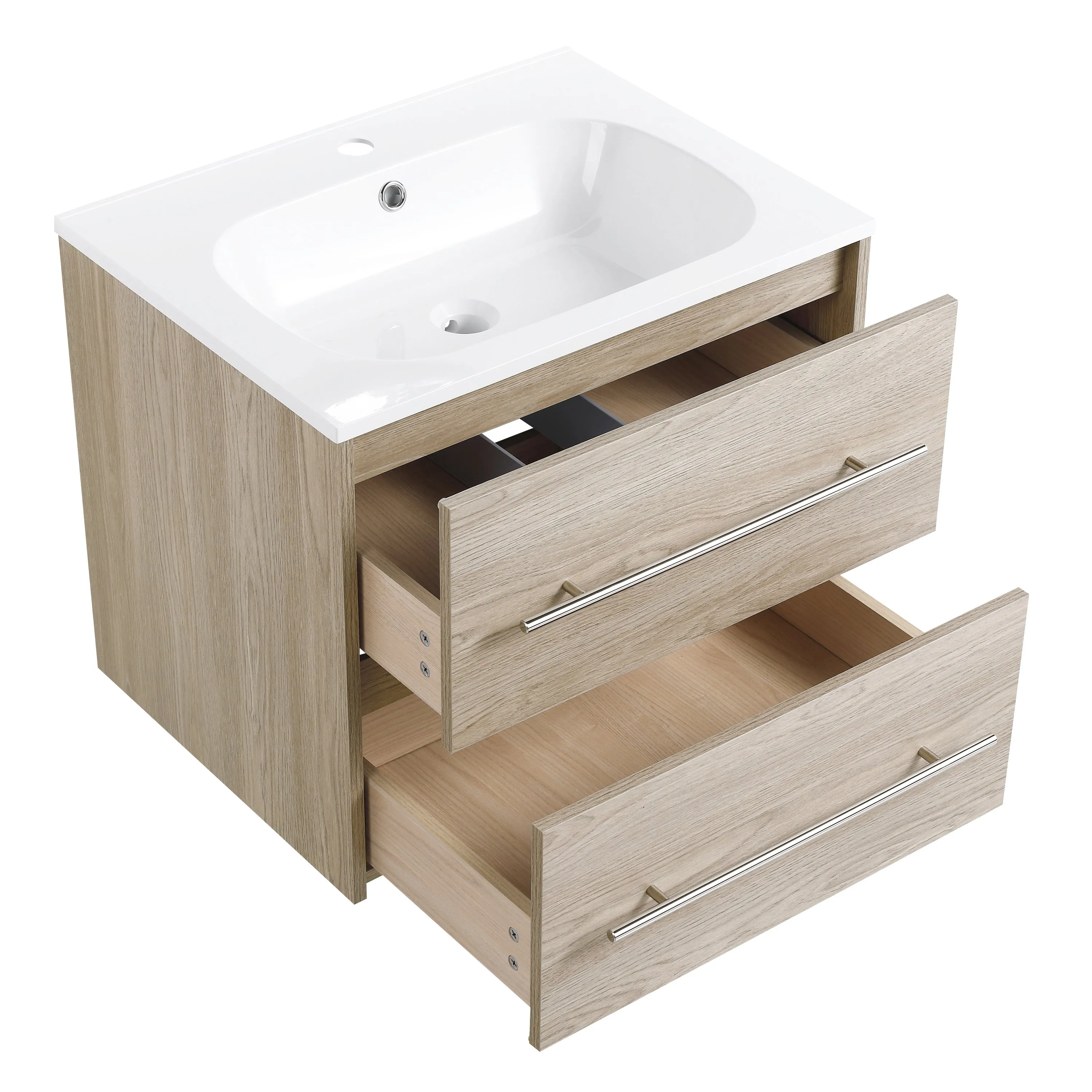 24 Inch Elegant Wall Mounted Bathroom Vanity