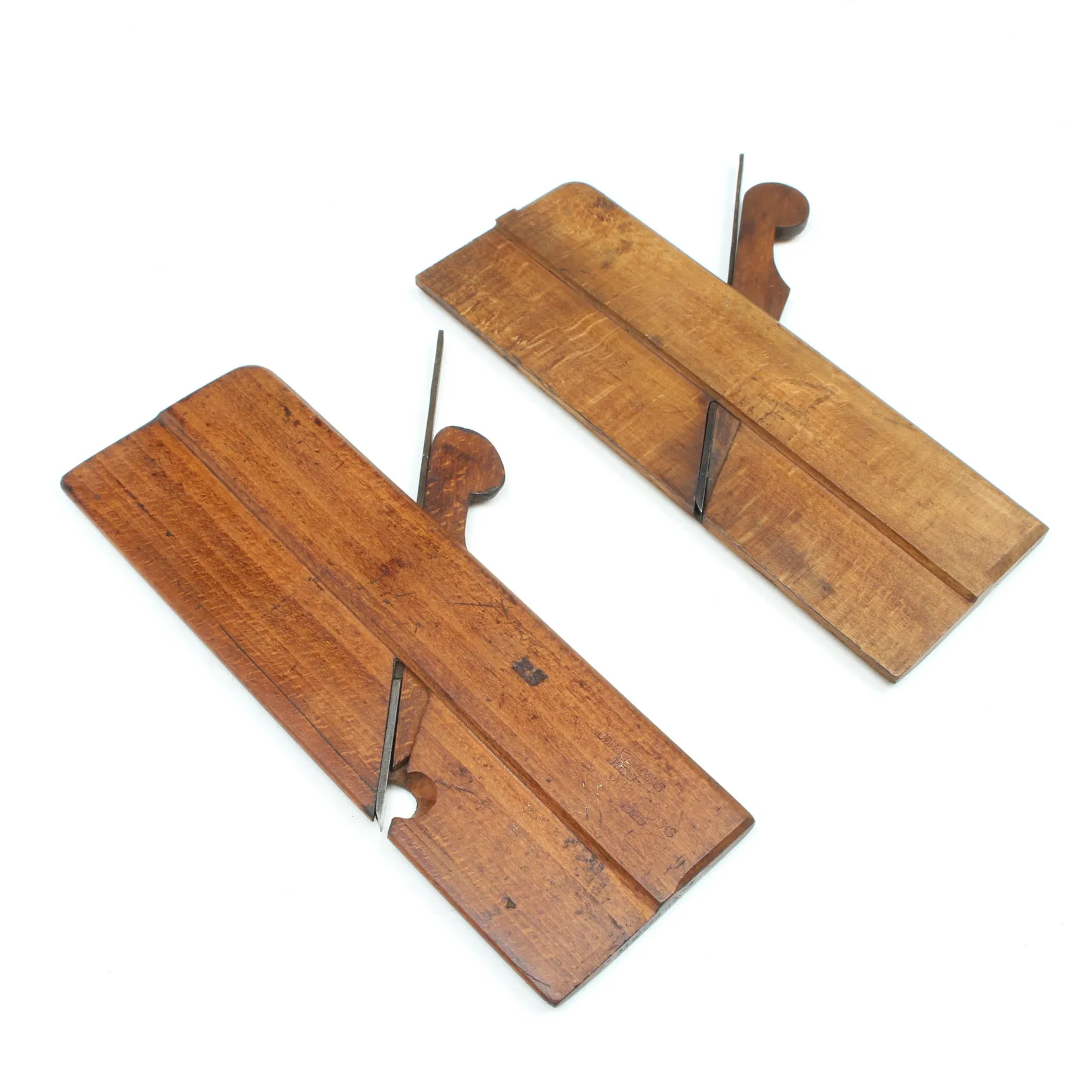 2x Narrow Hollow and Round Planes (Beech)