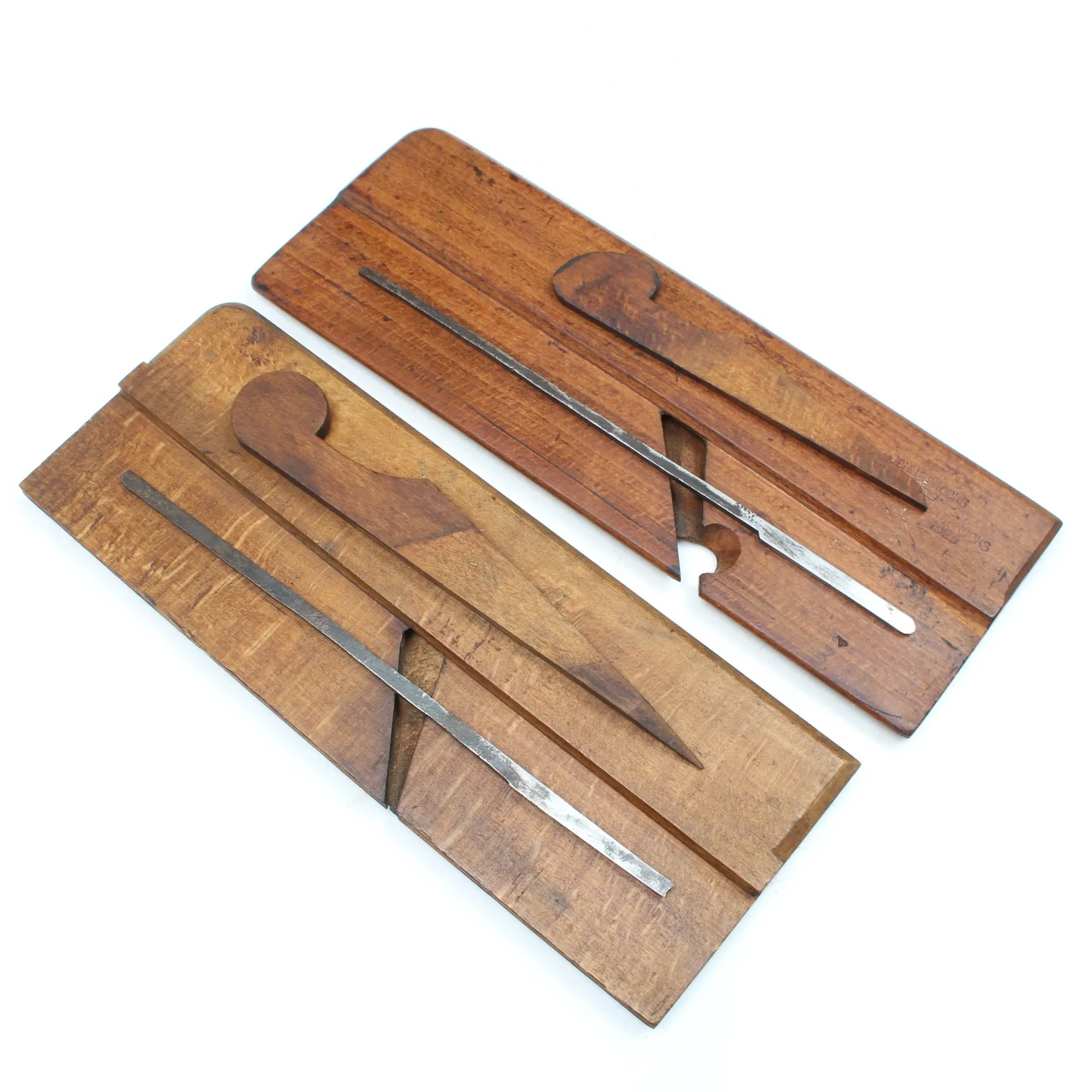 2x Narrow Hollow and Round Planes (Beech)