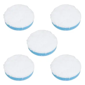 3" Microfiber Polishing Pad Blue Soft Density Foam (Pack of 5)