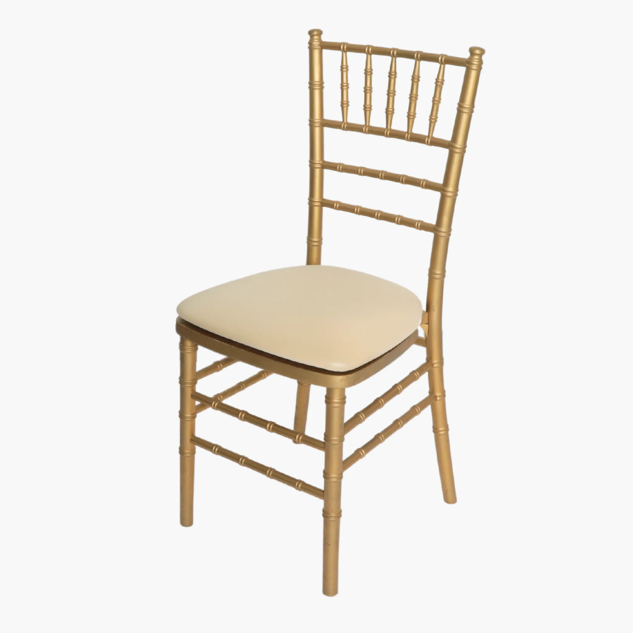 5 pcs/pk Spandex Chiavari Seat Pad Cover - Champagne