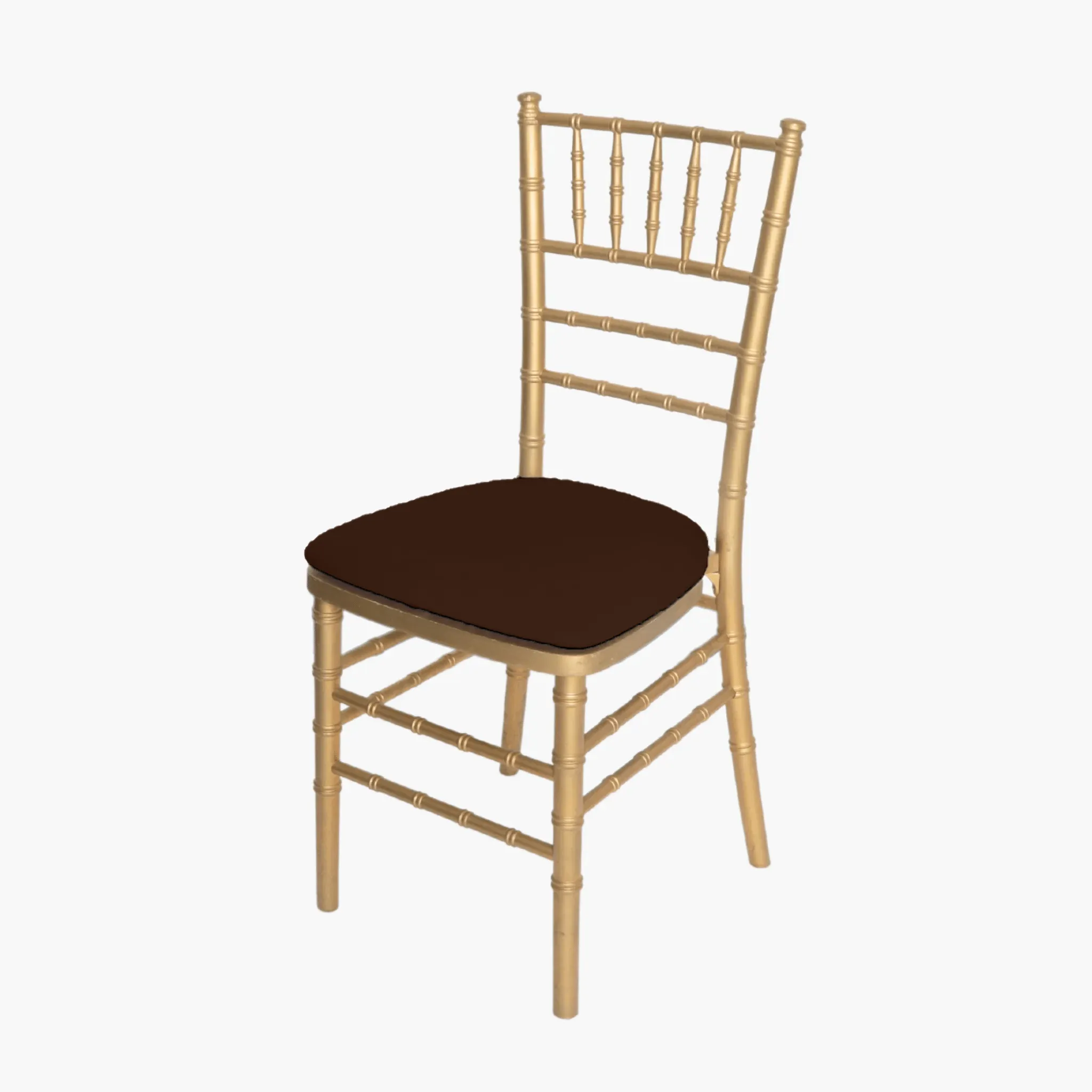 5 pcs/pk Spandex Chiavari Seat Pad Cover - Chocolate