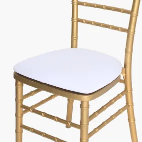 5 pcs/pk Spandex Chiavari Seat Pad Cover - White