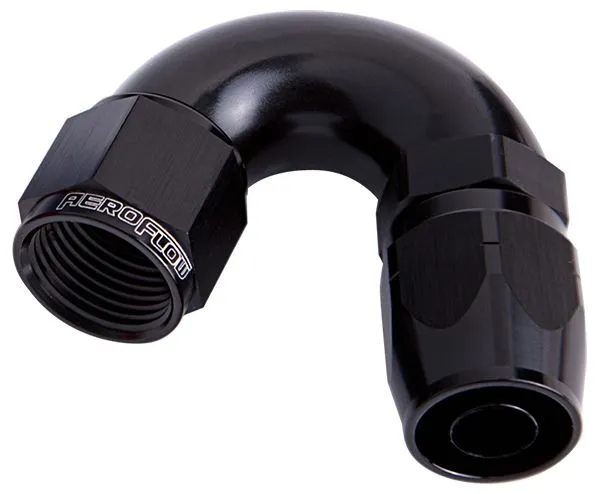 550 Series Cutter One-Piece Full Flow Swivel 150° Hose End -16AN AF555-16BLK