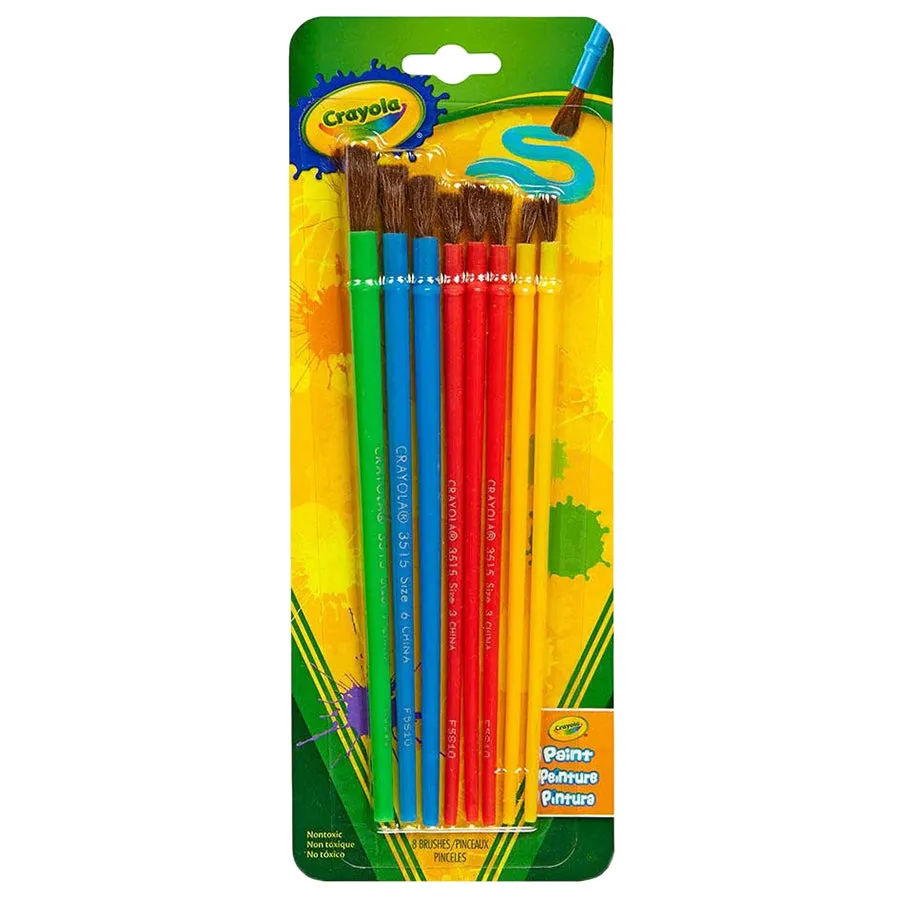 8 ct. Art & Craft Brush Set - Blister Pack