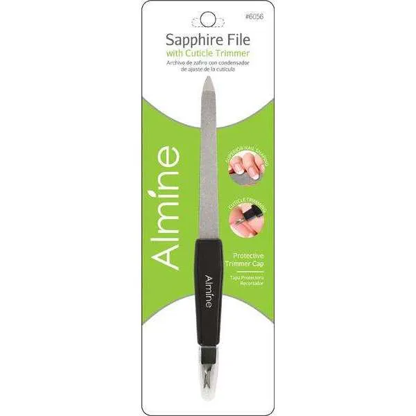 Almine Sapphire File with Cuticle Trimmer