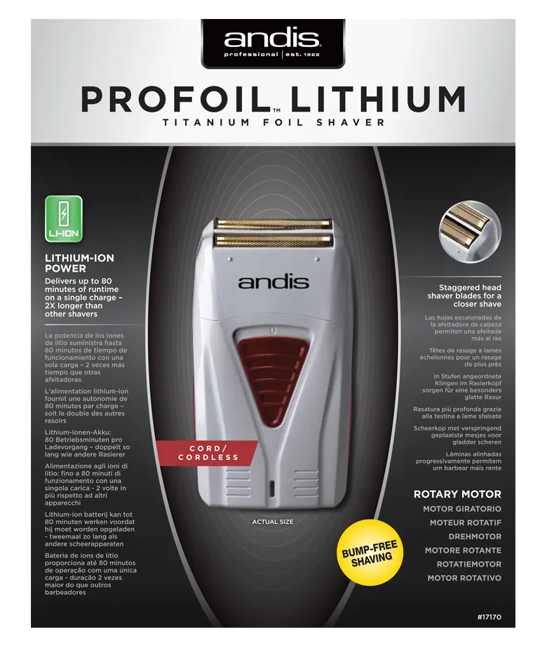 Andis Profoil Lithium Shaver