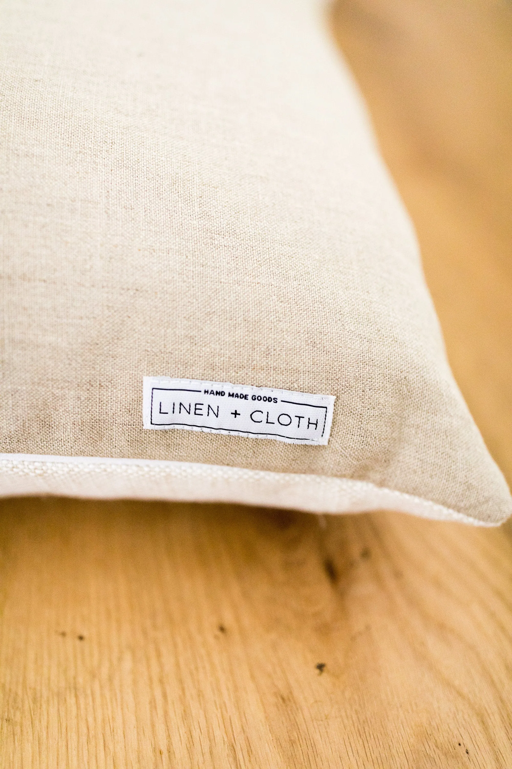 Anika Solid Linen Pillow Cover in Mustard