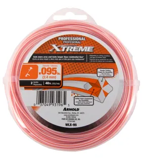 Arnold Xtreme Professional WLX-95 Trimmer Line, 0.095 in Dia, 40 ft L, Monofilament :EA: QUANTITY: 1