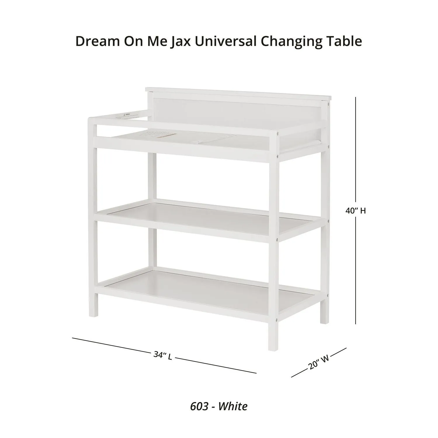 Ashton Universal Changing Table - White