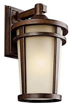 Atwood Outdoor Wall 1-Light in Brown Stone