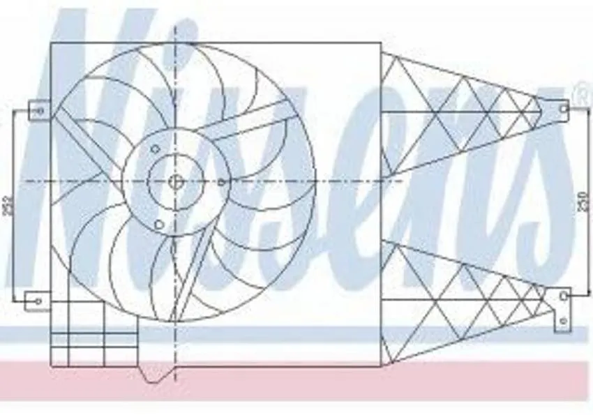 Audi Auxiliary Cooling Fan Assembly 1J0121207LB41 – Nissens 85249