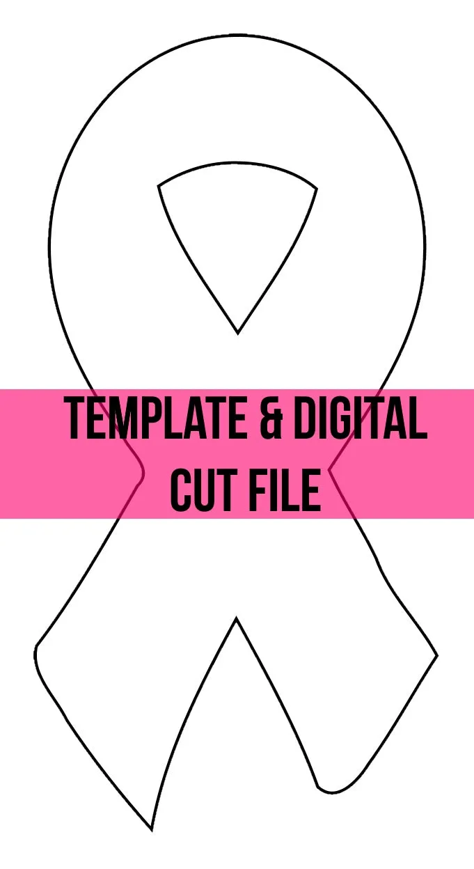 Awareness Ribbon Template & Digital Cut File