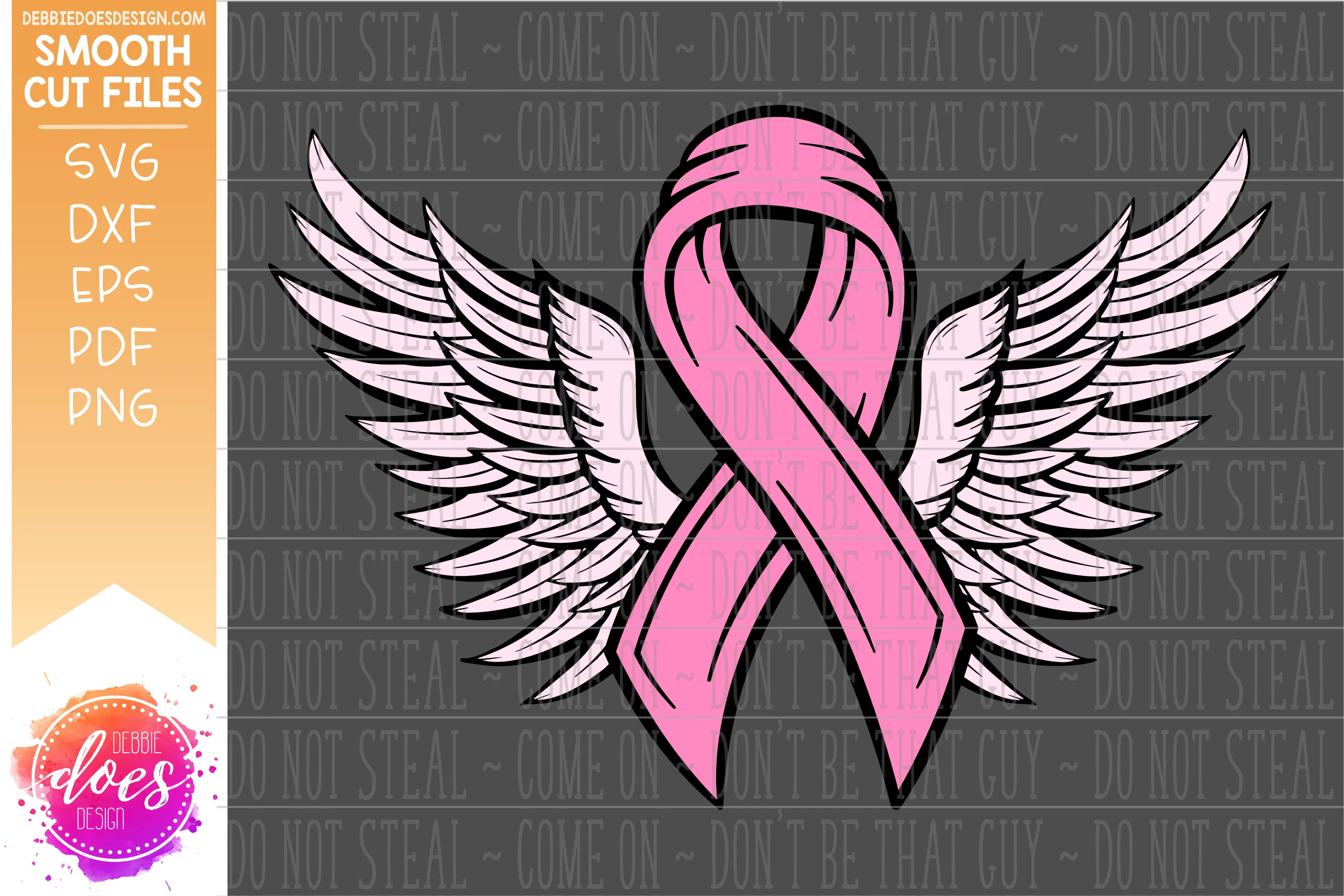 Awareness Ribbon Wings - SVG File