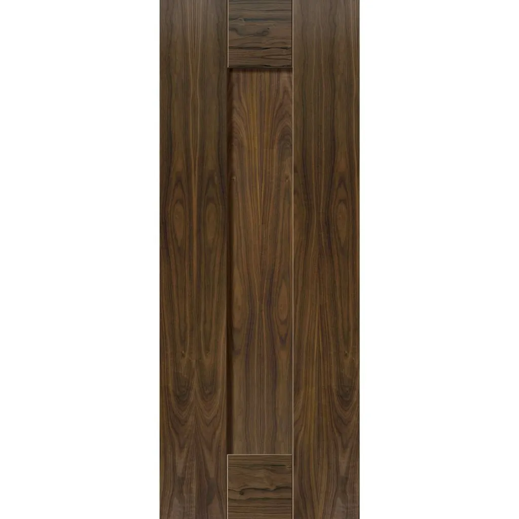 Axis Shaker Walnut Single Evokit Pocket Door Panelled - Prefinished