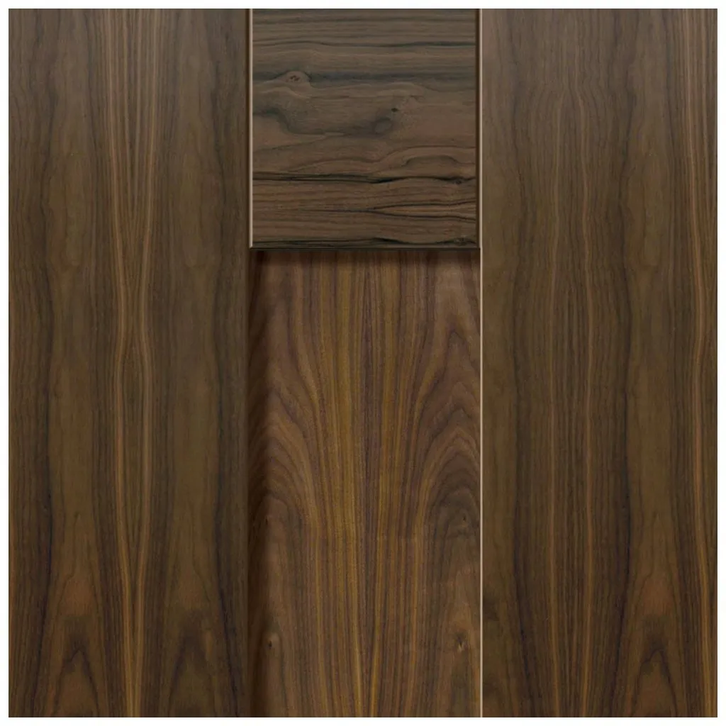 Axis Shaker Walnut Single Evokit Pocket Door Panelled - Prefinished