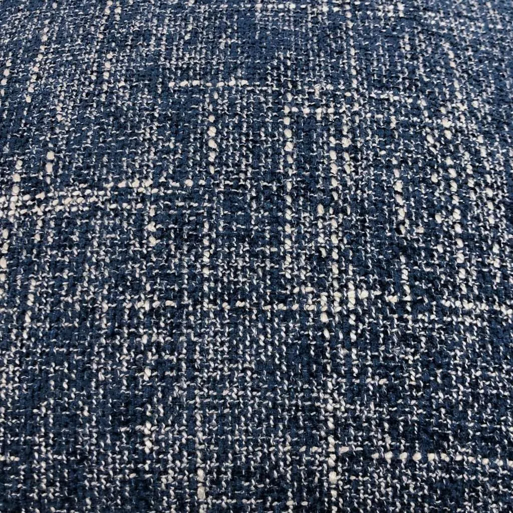 Bailey Ocean Blue Tweed Textured Pillow Cover