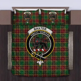 Baxter Tartan Quilt Bed Set with Family Crest