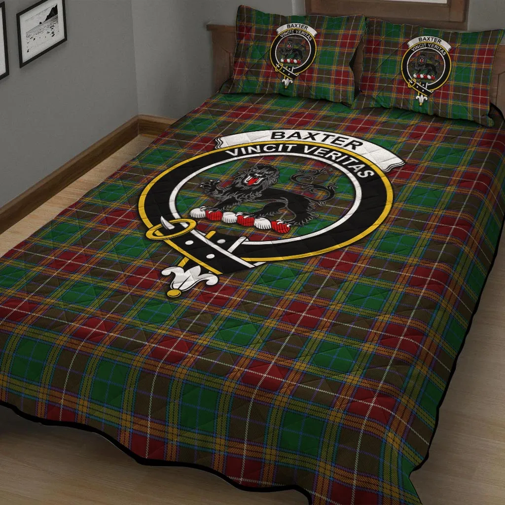 Baxter Tartan Quilt Bed Set with Family Crest