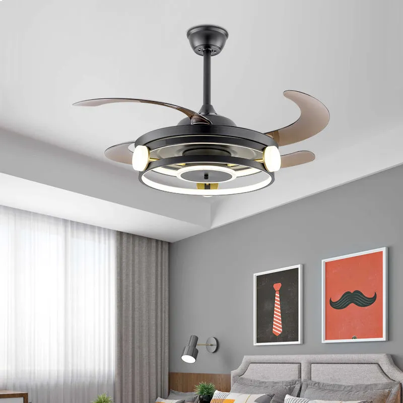 Bedroom Dining Room Household Ceiling Fan Light