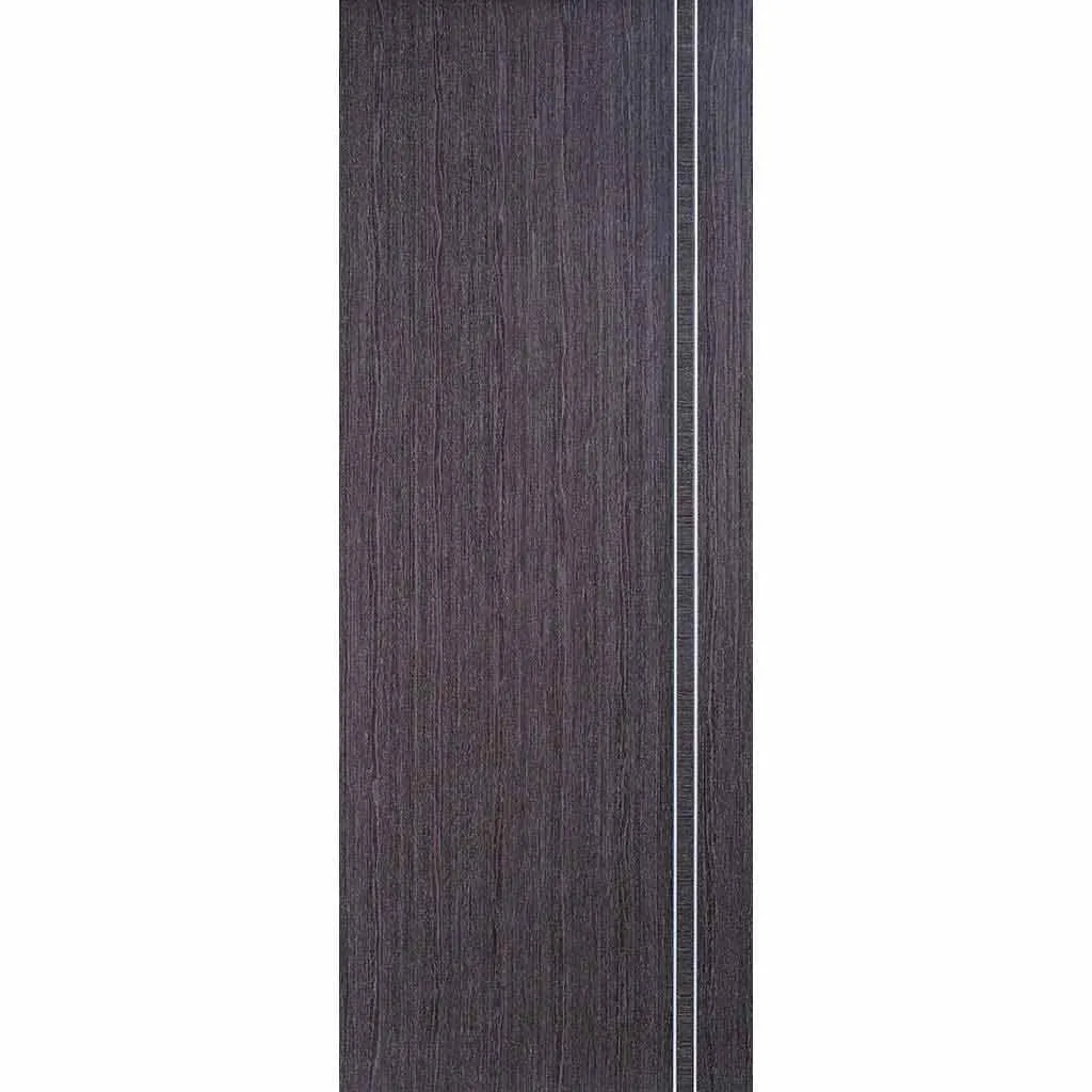 Bespoke Ash Grey Zanzibar Double Frameless Pocket Door - Prefinished