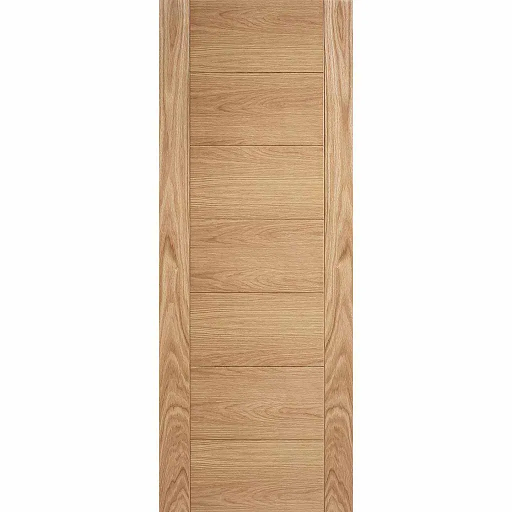 Bespoke Carini 7P Oak Flush Single Pocket Door - Prefinished