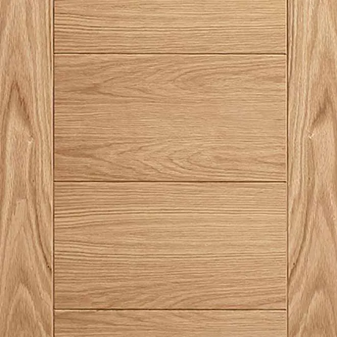 Bespoke Carini 7P Oak Flush Single Pocket Door - Prefinished