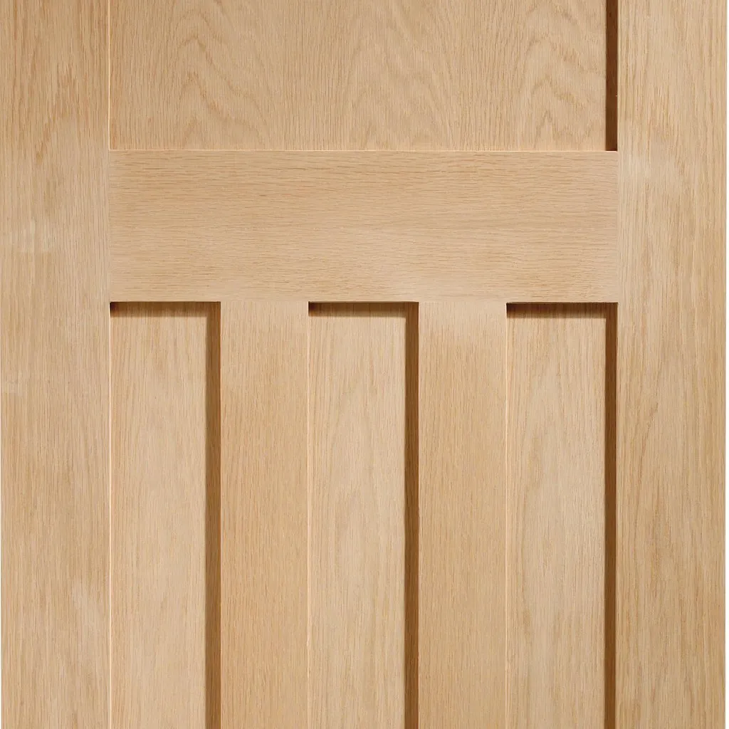 Bespoke DX Oak Panel Single Pocket Door in a 1930's Style