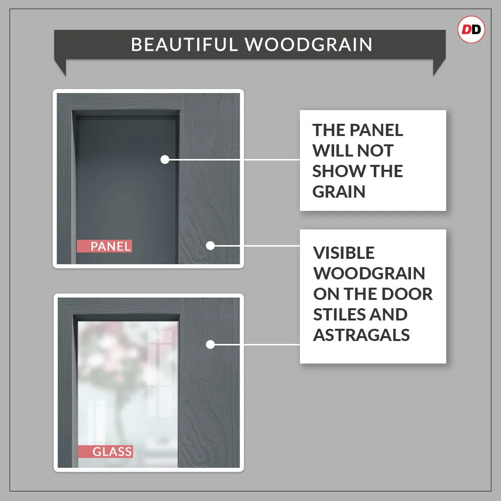 Bespoke Handmade Eco-Urban® Avenue 2 Pane 1 Panel Double Absolute Evokit Pocket Door DD6410G Clear Glass - Colour Options