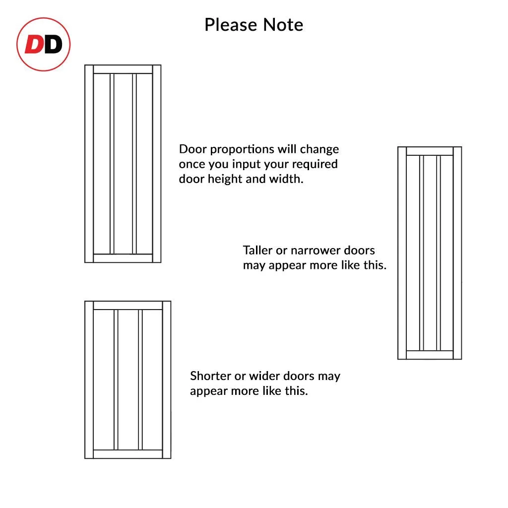 Bespoke Handmade Eco-Urban® Avenue 2 Pane 1 Panel Double Absolute Evokit Pocket Door DD6410G Clear Glass - Colour Options