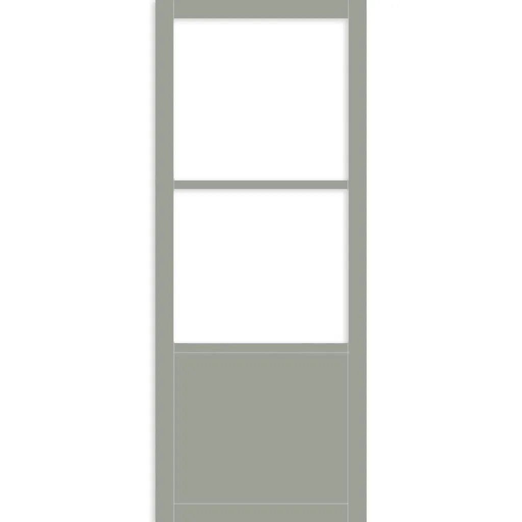 Bespoke Handmade Eco-Urban® Berkley 2 Pane 1 Panel Double Absolute Evokit Pocket Door DD6309G - Clear Glass - Colour Options