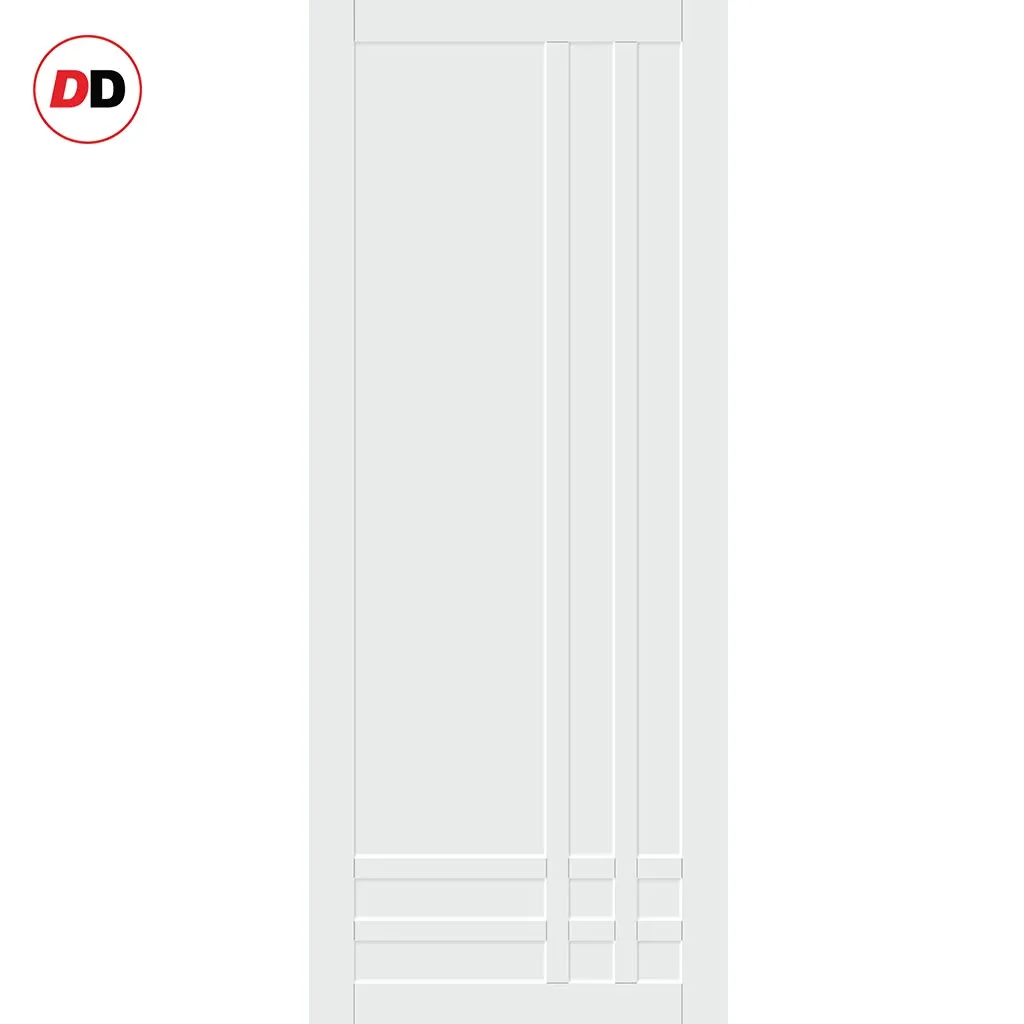 Bespoke Handmade Eco-Urban® Irvine 9 Panel Double Evokit Pocket Door DD6434 - Colour Options