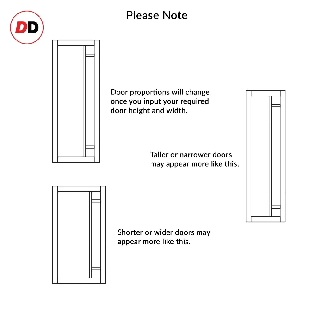 Bespoke Handmade Eco-Urban® Suburban 4 Pane Single Absolute Evokit Pocket Door DD6411SG Frosted Glass - Colour Options