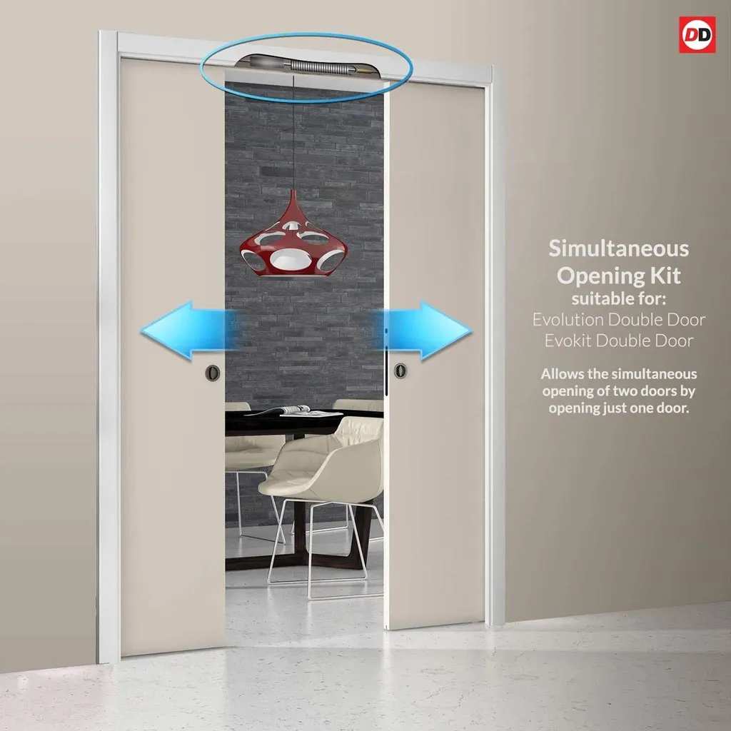 Bespoke Handmade Eco-Urban® Suburban 4 Panel Double Evokit Pocket Door DD6411 - Colour Options