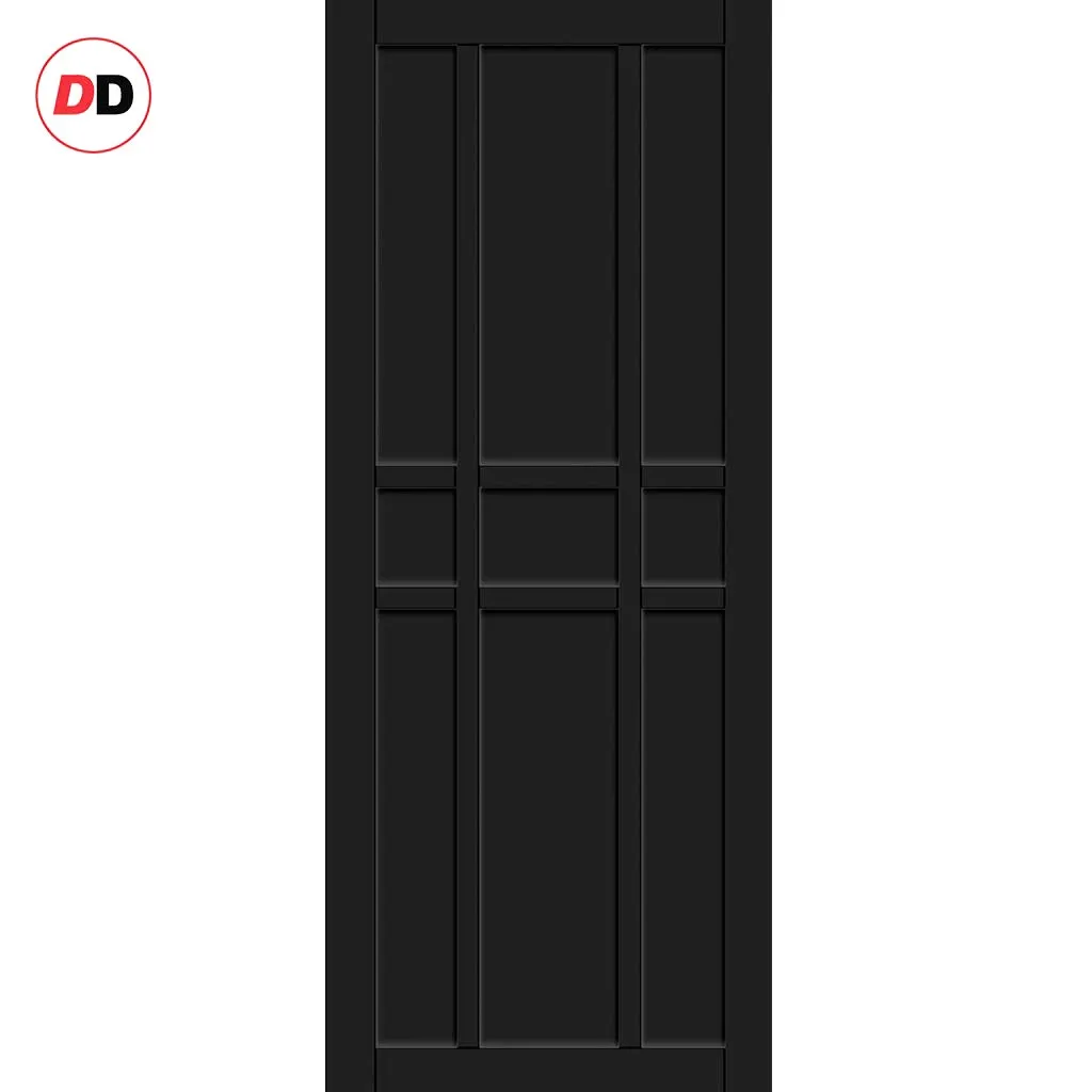 Bespoke Handmade Eco-Urban® Tromso 9 Panel Double Absolute Evokit Pocket Door DD6402 - Colour Options