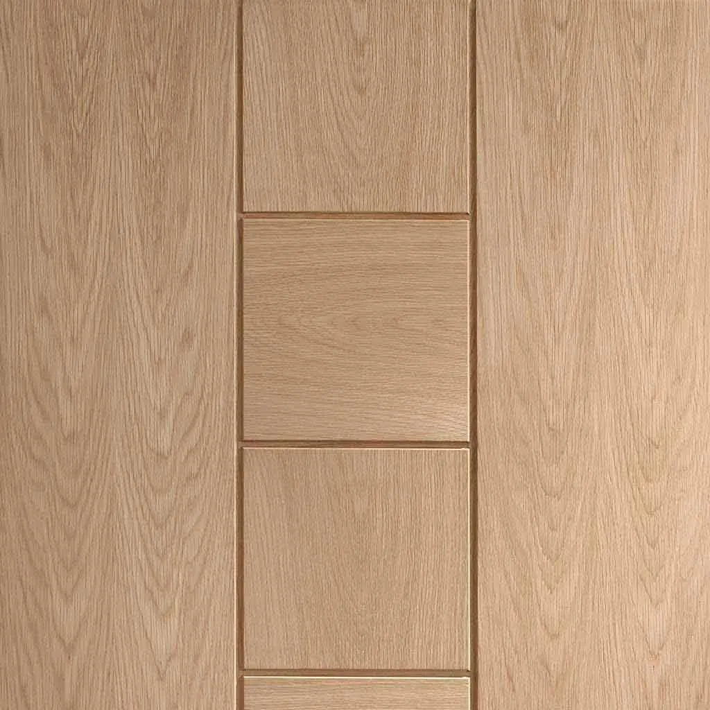 Bespoke Messina Oak Flush 2 Door Maximal Wardrobe and Frame Kit - Prefinished