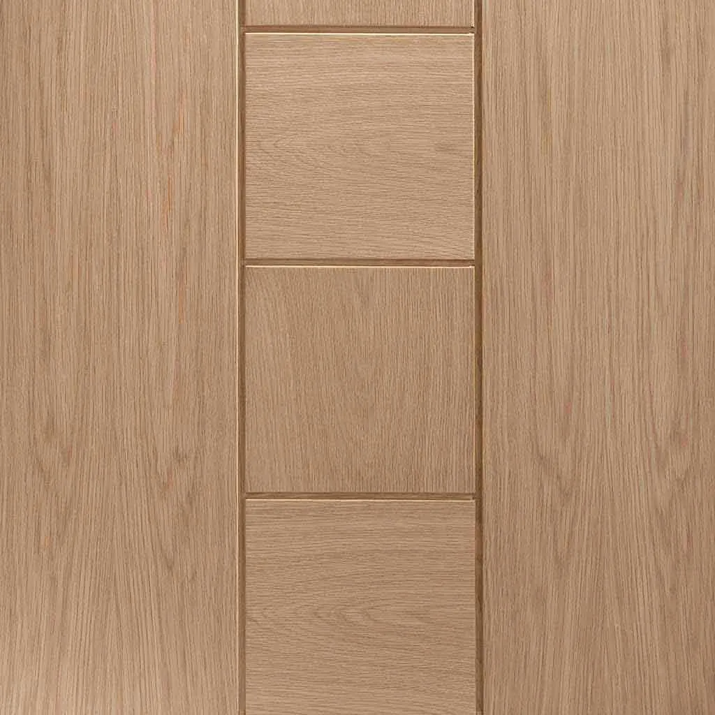 Bespoke Messina Oak Flush 2 Door Maximal Wardrobe and Frame Kit - Prefinished