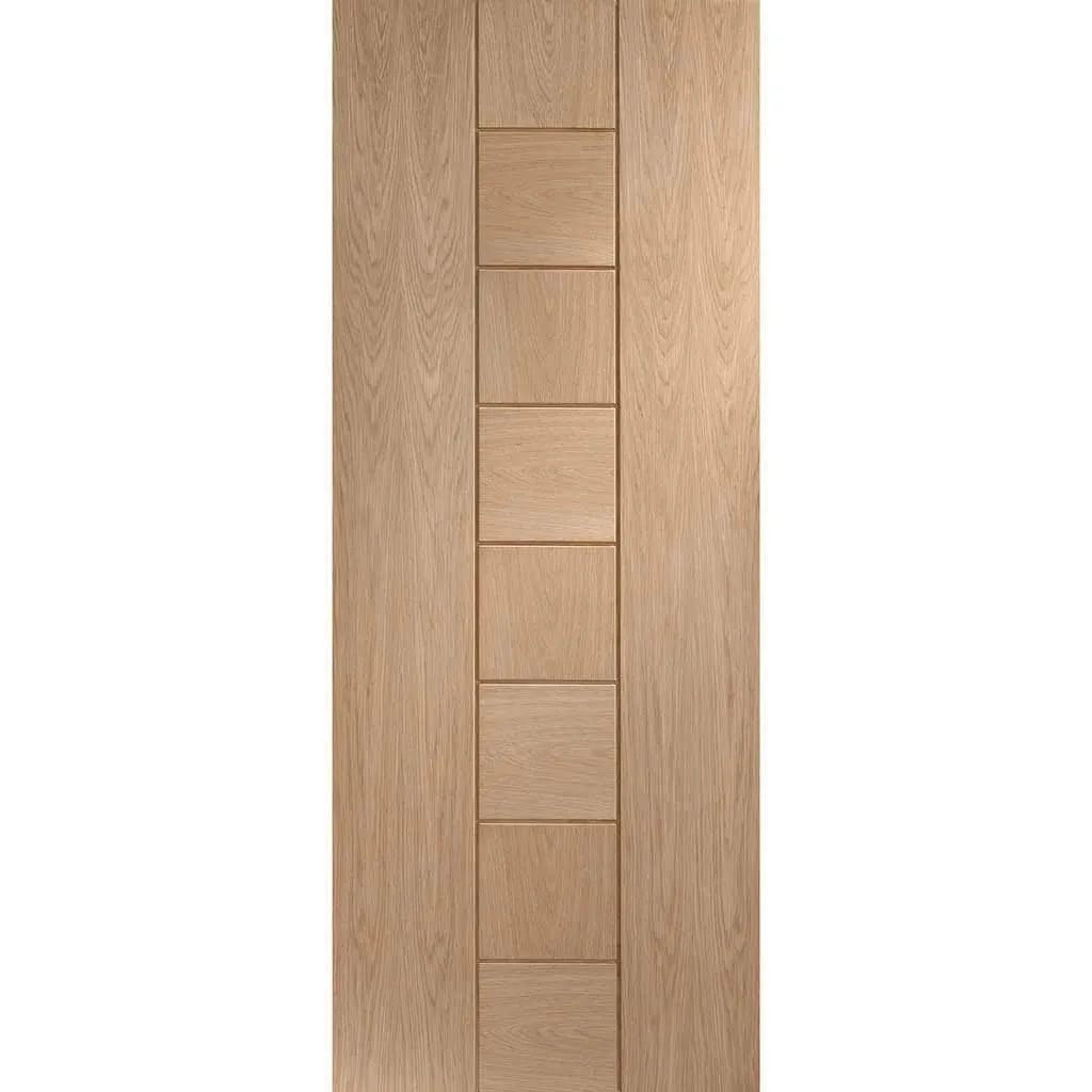 Bespoke Messina Oak Flush 2 Door Maximal Wardrobe and Frame Kit - Prefinished